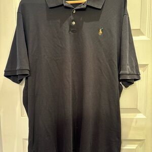Polo Ralph Lauren Polo Shirt Mens XXL Black Classic Fit Short Sleeve